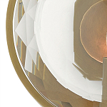 Бра круглое с прозрачным рельефным плафоном Crystal Prism варинант исполнения - 1 | Loft Concept в Костроме