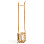 Напольная вешалка с корзиной из ротанга Trina Wicker Floor Hanger варинант исполнения - 3 | Loft Concept в Костроме