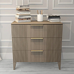 Комод коричневого цвета с 3-мя ящиками Harper Line варинант исполнения - 1 | Loft Concept в Костроме