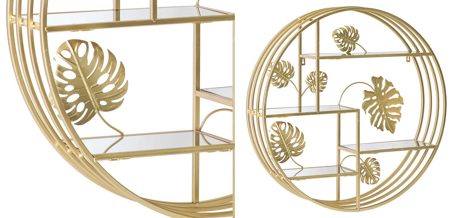 Полка Gold Tropical Shelf Полка Gold Tropical Shelf - Loft-Concept в Костроме