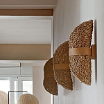 Бра плетеное из ротанга Chainmail варинант исполнения - 1 | Loft Concept в Костроме