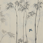 Обои ручная роспись Distant Bamboo Special Colourway on white dyed paper варинант исполнения - 1 | Loft Concept в Костроме