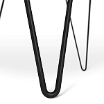 Стол журнальный c круглой столешницей из стекла серого цвета Gray and Gold Marble варинант исполнения - 6 | Loft Concept в Костроме