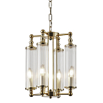 Люстра 4-мя прозрачными цилиндрическими плафонами Jeanette варинант исполнения - 1 | Loft Concept в Костроме