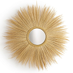 Зеркало с бахромой из растительных волокон WICKER MIRROR 120 варинант исполнения - 1 | Loft Concept в Костроме