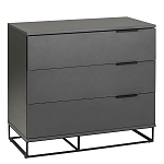 Комод цвета графит с 3-мя ящиками Strict Lines  варинант исполнения - 1 | Loft Concept в Костроме
