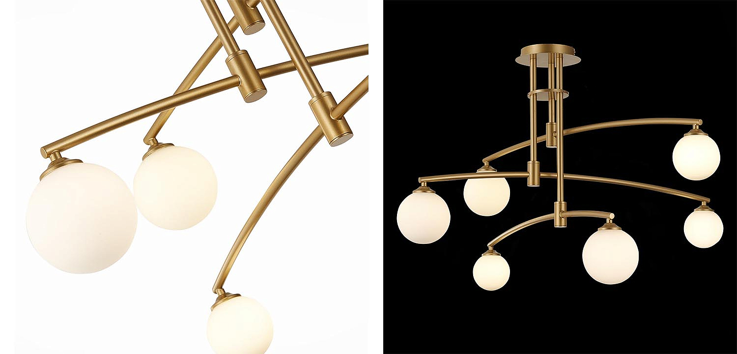 Люстра Glendon Chandelier 6 Balls Люстра Glendon Chandelier 6 Balls - Loft-Concept в Костроме