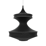 Подвесной вязаный черный светильник «Моника» варинант исполнения - 1 | Loft Concept в Костроме