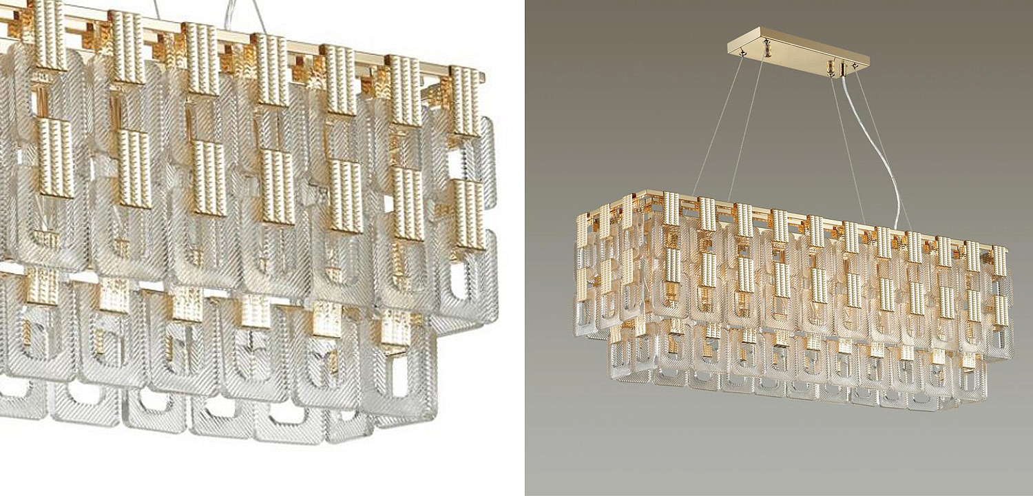 Люстра Ribbed Elements Pendant Linear Люстра Ribbed Elements Pendant Linear - Loft-Concept в Костроме