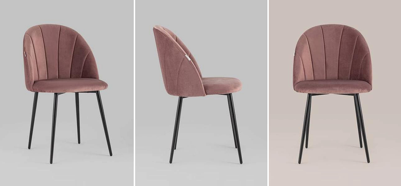 Стул Balsari S Chair Пыльно-Розовый Велюр Стул Balsari S Chair Пыльно-Розовый Велюр - Loft-Concept в Костроме