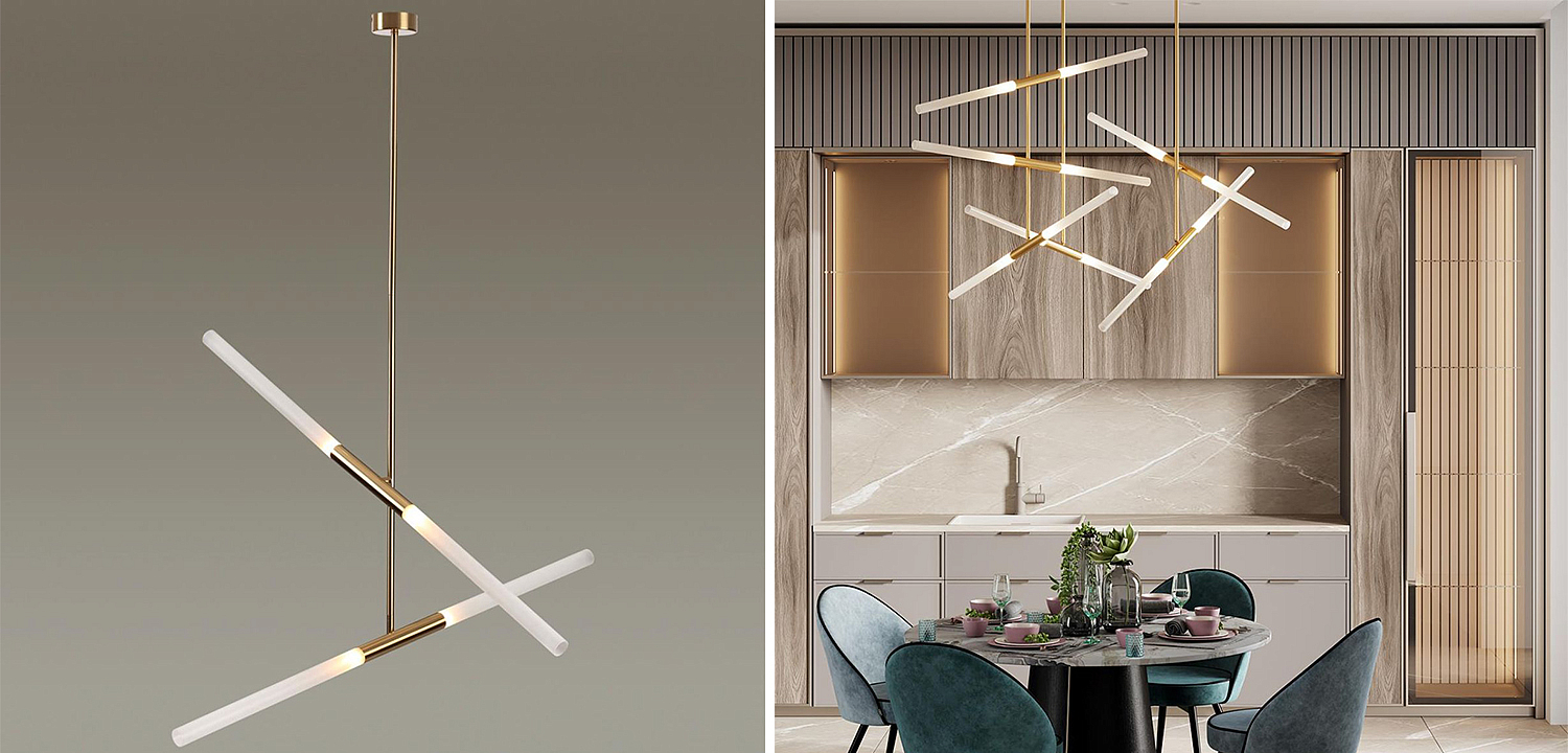 Светильник Gold Delta Light 4 lamp Светильник Gold Delta Light 4 lamp - Loft-Concept в Костроме