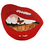 Картина вышивка бисером Grill Cut Out With Butterfly варинант исполнения - 1 | Loft Concept в Костроме