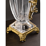 Ваза из прозрачного стекла с бронзовой вставкой в виде цветущей ветви Eden Garden porcelain and bronze варинант исполнения - 4 | Loft Concept в Костроме