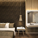 Гипсовая 3D Панель M-106 варинант исполнения - 1 | Loft Concept в Костроме