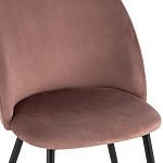 Мягкий стул в велюре пыльно-розового цвета Miruna Chair варинант исполнения - 6 | Loft Concept в Костроме