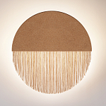 Бра круглое натуральная пробка с бахромой Natural Cork варинант исполнения - 3 | Loft Concept в Костроме