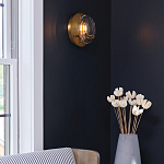 Бра округлой формы с многогранным стеклянным плафоном Hinkley варинант исполнения - 11 | Loft Concept в Костроме