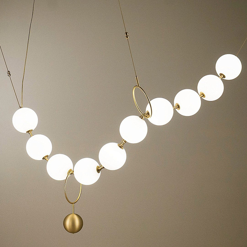 Люстра Larose Guyon COCO CHANDELIER modular Латунь Белый Люстра Larose Guyon COCO CHANDELIER modular Латунь Белый в Костроме | Loft Concept