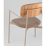 Стул Doe с подклокотниками коричневый варинант исполнения - 3 | Loft Concept в Костроме