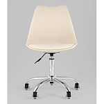 Офисный стул на металлическом основании EGGERY Beige пластик варинант исполнения - 5 | Loft Concept в Костроме