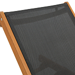 Шезлонг из текстиля и эвкалипта Power of Nature варинант исполнения - 5 | Loft Concept в Костроме