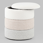 Пуф Three Colors в ткани букле из трех цветов  варинант исполнения - 3 | Loft Concept в Костроме