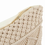 Чехол на подушку с макраме бежевого цвета Macrame варинант исполнения - 3 | Loft Concept в Костроме