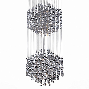 Люстра Macaroni Chandelier Chrome double