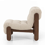 Кресло с деревянным каркасом и обивкой из ткани букле Medieval Furniture варинант исполнения - 1 | Loft Concept в Костроме