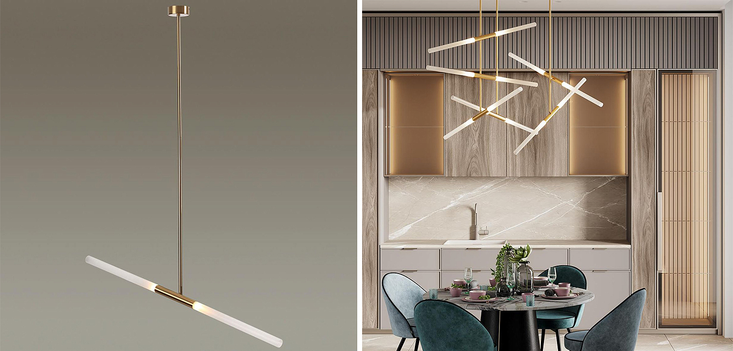 Светильник Gold Delta Light 2 lamp Светильник Gold Delta Light 2 lamp - Loft-Concept в Костроме
