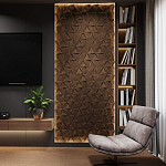 Гипсовая 3D панель с принтографией PM-50 варинант исполнения - 4 | Loft Concept в Костроме