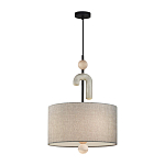 Люстра с серым тканевым плафоном Flourish варинант исполнения - 2 | Loft Concept в Костроме