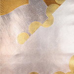 Обои ручная роспись в стиле Арт-деко Namban Colourway SC-290 on Deep Rich Gold gilded paper варинант исполнения - 2 | Loft Concept в Костроме