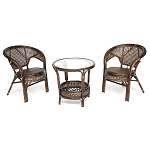 Комплект уличной мебели Angela Dark Brown варинант исполнения - 1 | Loft Concept в Костроме