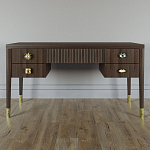 Письменный стол с 4-мя ящиками Elsa Dreams Walnut варинант исполнения - 5 | Loft Concept в Костроме