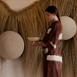 Большая дизайнерская Инсталляция из соломы RAFFIA Installation  варинант исполнения - 1 | Loft Concept в Костроме