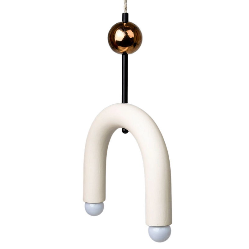 Подвесной светильник MOROSHKA arc [white] Белый Бронза в Костроме | Loft Concept 