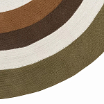 Ковер круглый из хлопка с контрастным узором Bullseye 150 варинант исполнения - 4 | Loft Concept в Костроме