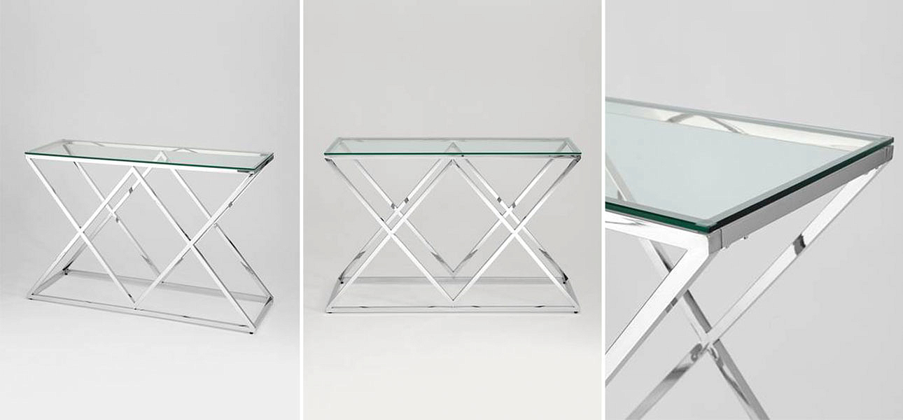 Консоль Geometry Rhombus Silver Консоль Geometry Rhombus Silver - Loft-Concept в Костроме