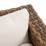 Трехместный садовый диван из плетеного пластика Matteo варинант исполнения - 2 | Loft Concept в Костроме