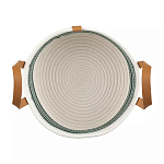 Корзина для хранения с ручками плетеная Interlacement Green  варинант исполнения - 1 | Loft Concept в Костроме