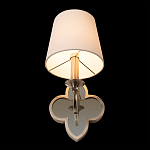 Бра с белым текстильным абажуром и фигурным основанием с зеркальной вставкой Vitorino варинант исполнения - 23 | Loft Concept в Костроме