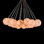 Люстра подвесная круглая с сферическими плафонами из натурального камня Glowing Spheres варинант исполнения - 2 | Loft Concept в Костроме