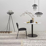 Торшер с трехъярусным плафоном из металлической сетки Metal Mesh Floor Lamp варинант исполнения - 2 | Loft Concept в Костроме