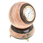 Часы настольные в виде шара из натурального камня Ball Stone Clock варинант исполнения - 2 | Loft Concept в Костроме