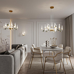 Люстра с декоративными птицами Ganthea D 73 см варинант исполнения - 4 | Loft Concept в Костроме