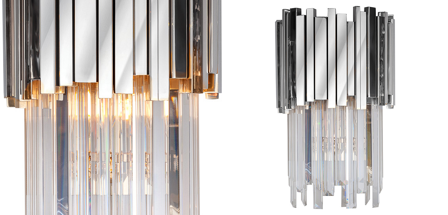 Бра Luxxu Modern Cascade Wall Lamp Silver 40 Бра Luxxu Modern Cascade Wall Lamp Silver 40 - Loft-Concept в Костроме