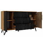 Комод с 3-мя ящиками и дверцей Stone Effect варинант исполнения - 4 | Loft Concept в Костроме