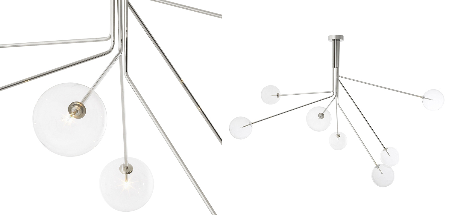 Люстра Eichholtz Chandelier Topaz Nickel Люстра Eichholtz Chandelier Topaz Nickel - Loft-Concept в Костроме