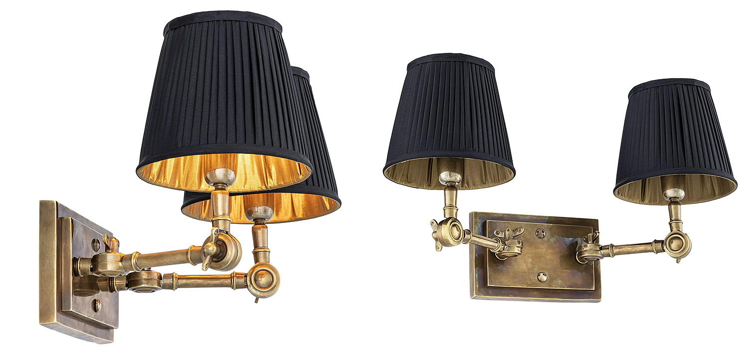 Бра Eichholtz Wall Lamp Wentworth Double Brass Бра Eichholtz Wall Lamp Wentworth Double Brass - Loft-Concept в Костроме